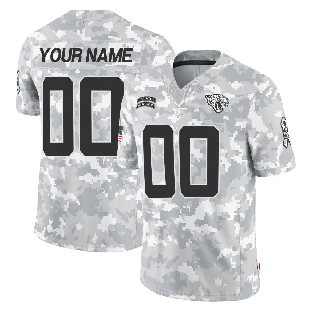 Kooe Custom J.Jaguars Arctic Camo Salute To Service Limited Game Any Name & Numbers Stitched Jerseys