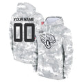 Kooe Custom J.Jaguars Arctic Camo Salute to Service Hoodies Limited Game Any Name & Numbers Stitched Jerseys