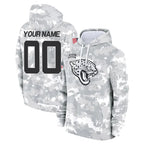 Kooe Custom J.Jaguars Arctic Camo Salute to Service Hoodies Limited Game Any Name & Numbers Stitched Jerseys