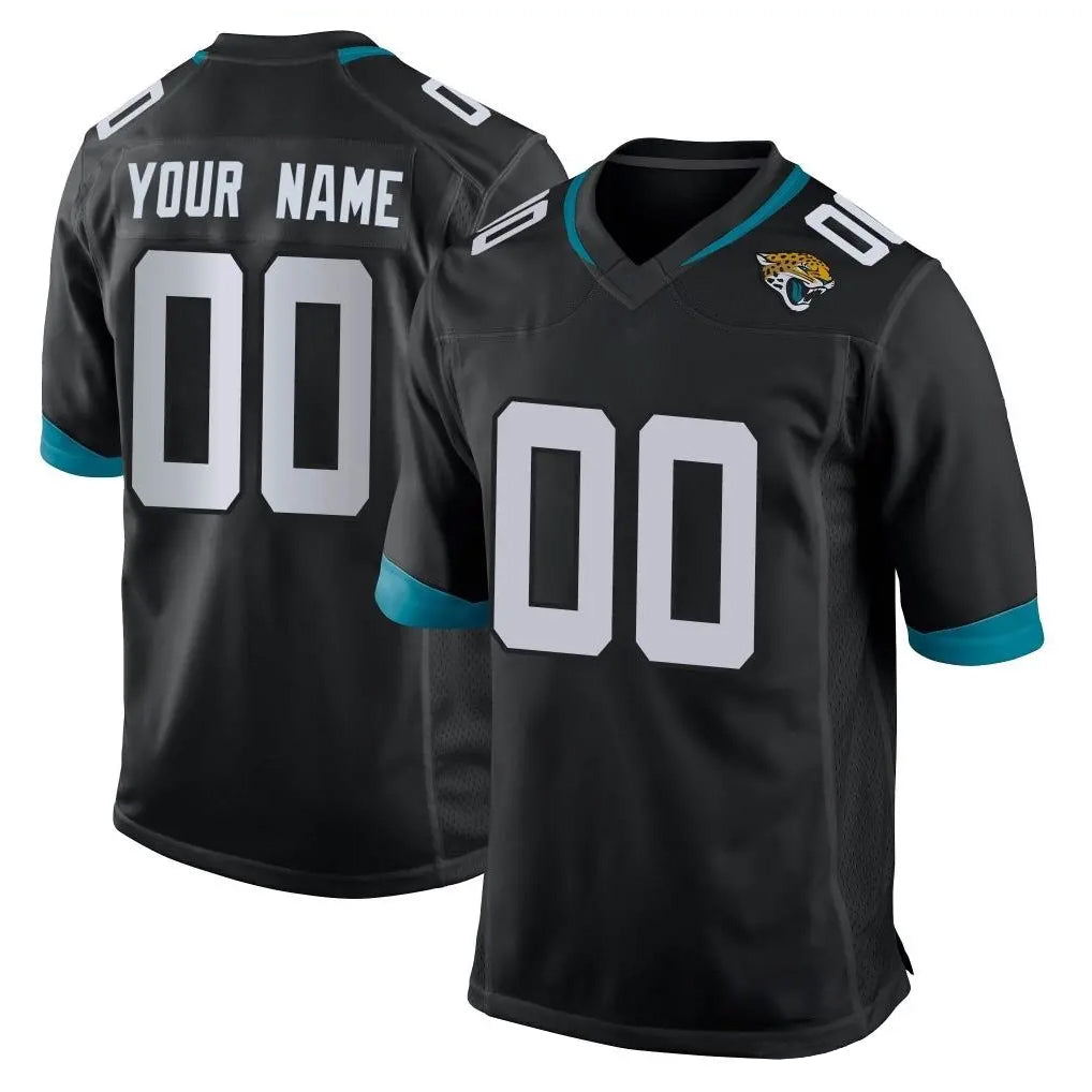 Kooe Custom J.Jaguars Black Home Game Any Name & Numbers Stitched Jerseys