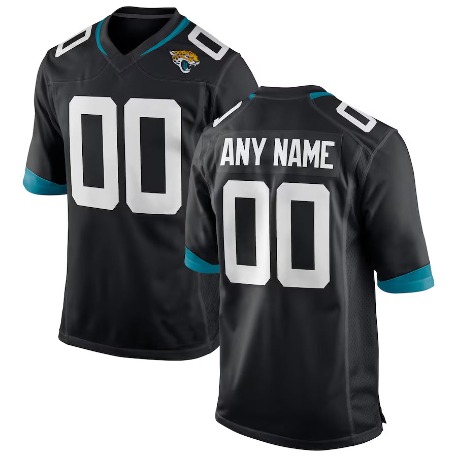 Kooe Custom J.Jaguars Black Home Game Stitched Jerseys
