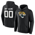 Kooe Custom J.Jaguars Black Pullover Hoodies Limited Any Name & Numbers Stitched Jerseys
