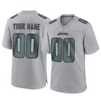 Kooe Custom J.Jaguars Gray Atmosphere Fashion Home Game Any Name & Numbers Stitched Jerseys