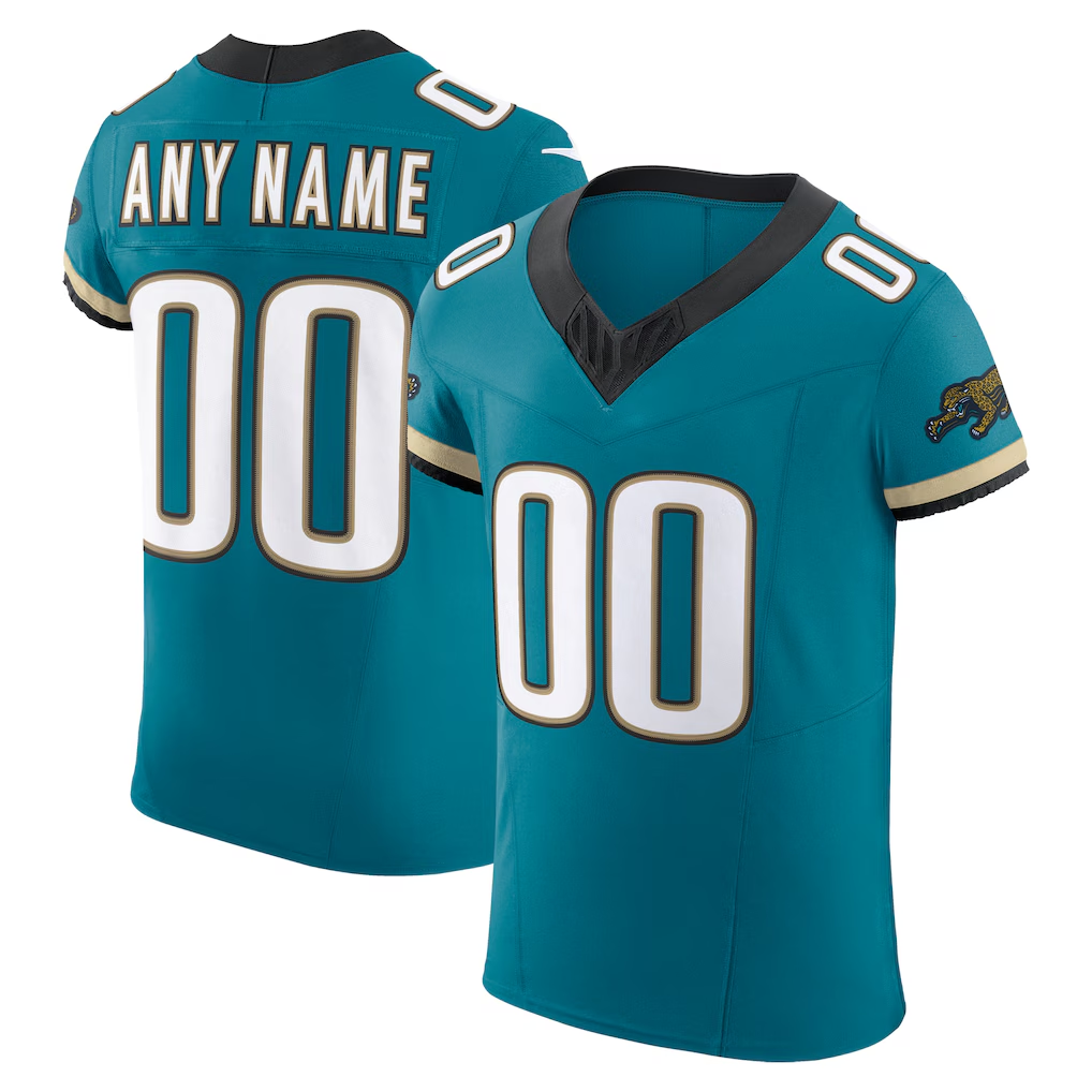 Kooe Custom J.Jaguars Teal Alternate Vapor F.U.S.E. Elite Stitched Jerseys