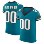 Kooe Custom J.Jaguars Teal Alternate Vapor F.U.S.E. Elite Stitched Jerseys