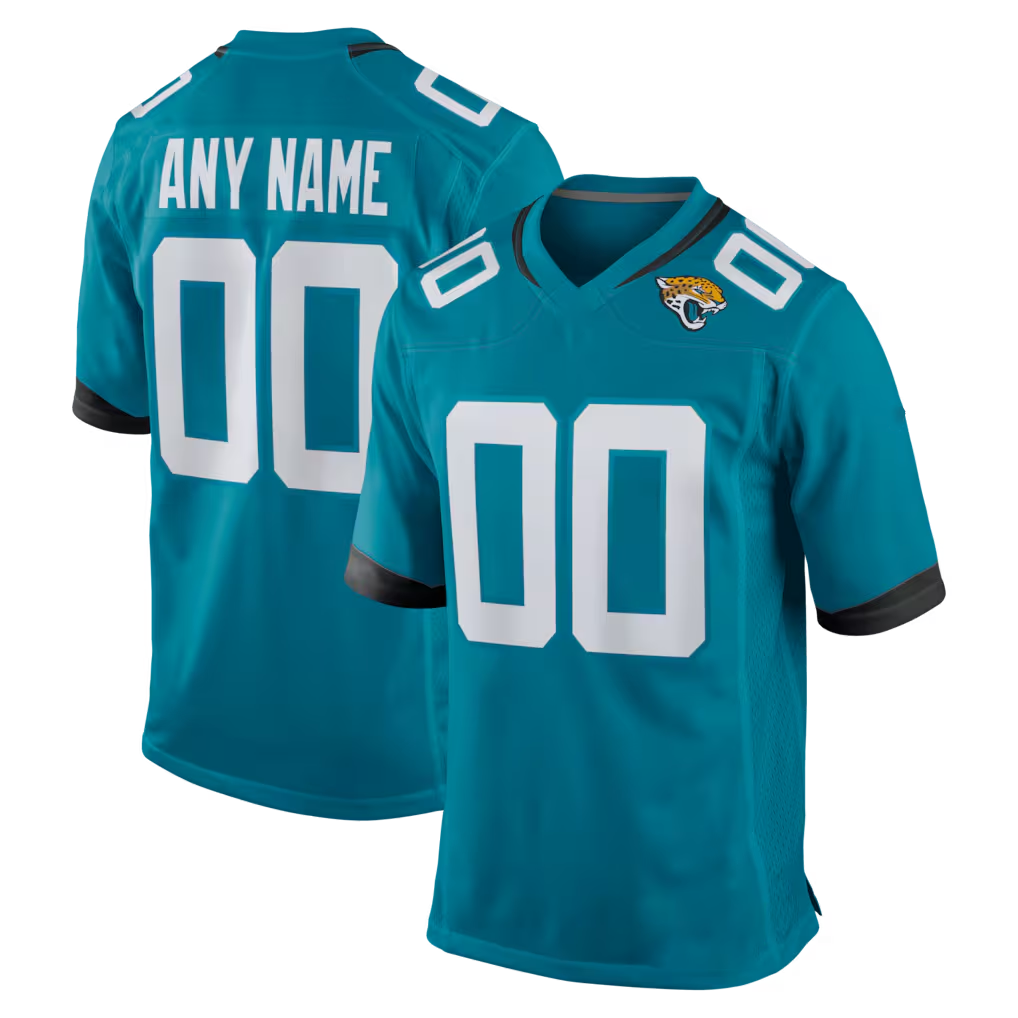 Kooe Custom J.Jaguars Teal Game Stitched Jerseys