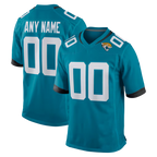 Kooe Custom J.Jaguars Teal Game Stitched Jerseys