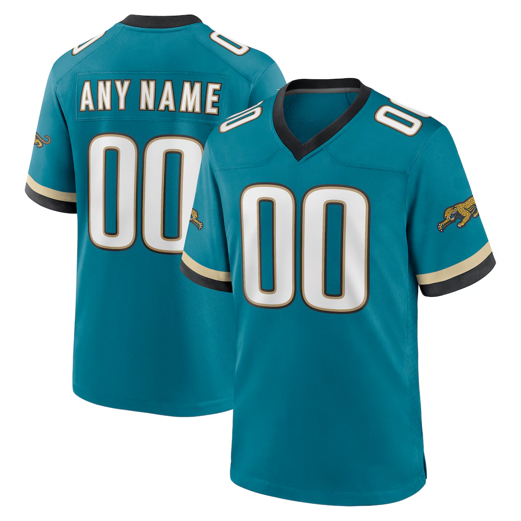 Kooe Custom J.Jaguars Teal Prowler Throwback Stitched Jerseys