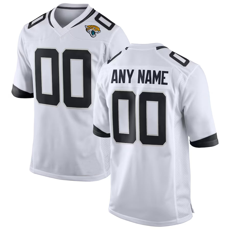 Kooe Custom J.Jaguars White Home Game Stitched Jerseys