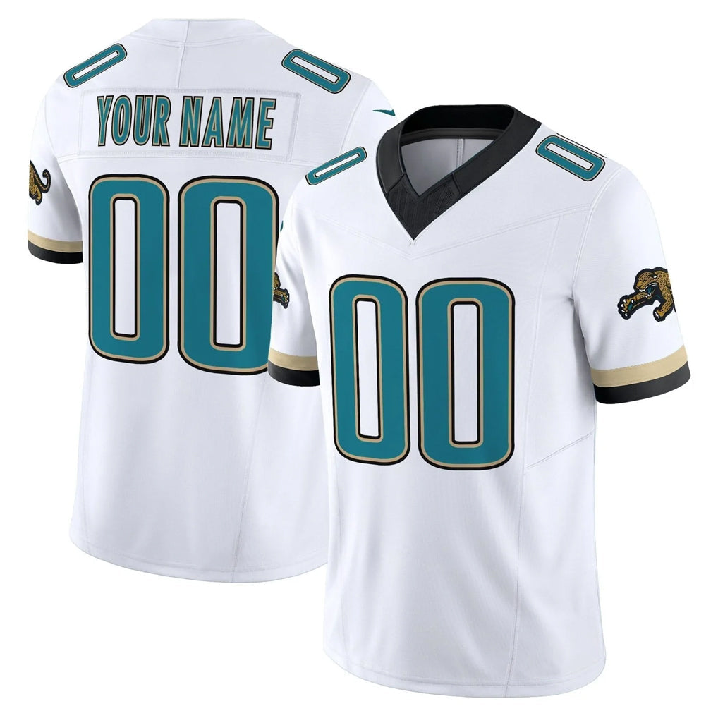 Kooe Custom J.Jaguars White Prowler Throwback Vapor F.U.S.E. Limited Home Game Any Name & Numbers Stitched Jerseys