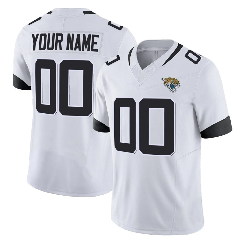 Kooe Custom J.Jaguars White Vapor F.U.S.E. Limited Home Game Any Name & Numbers Stitched Jerseys