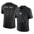 Kooe Custom KC.Chiefs Black Limited Reflective Game Any Name & Numbers Stitched Jerseys
