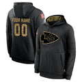 Kooe Custom KC.Chiefs Black Salute to Service Hoodies Limited Game Any Name & Numbers Stitched Jerseys