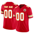 Kooe Custom KC.Chiefs Red Limited Vapor F.U.S.E. Home Game Any Name & Numbers Stitched Jerseys