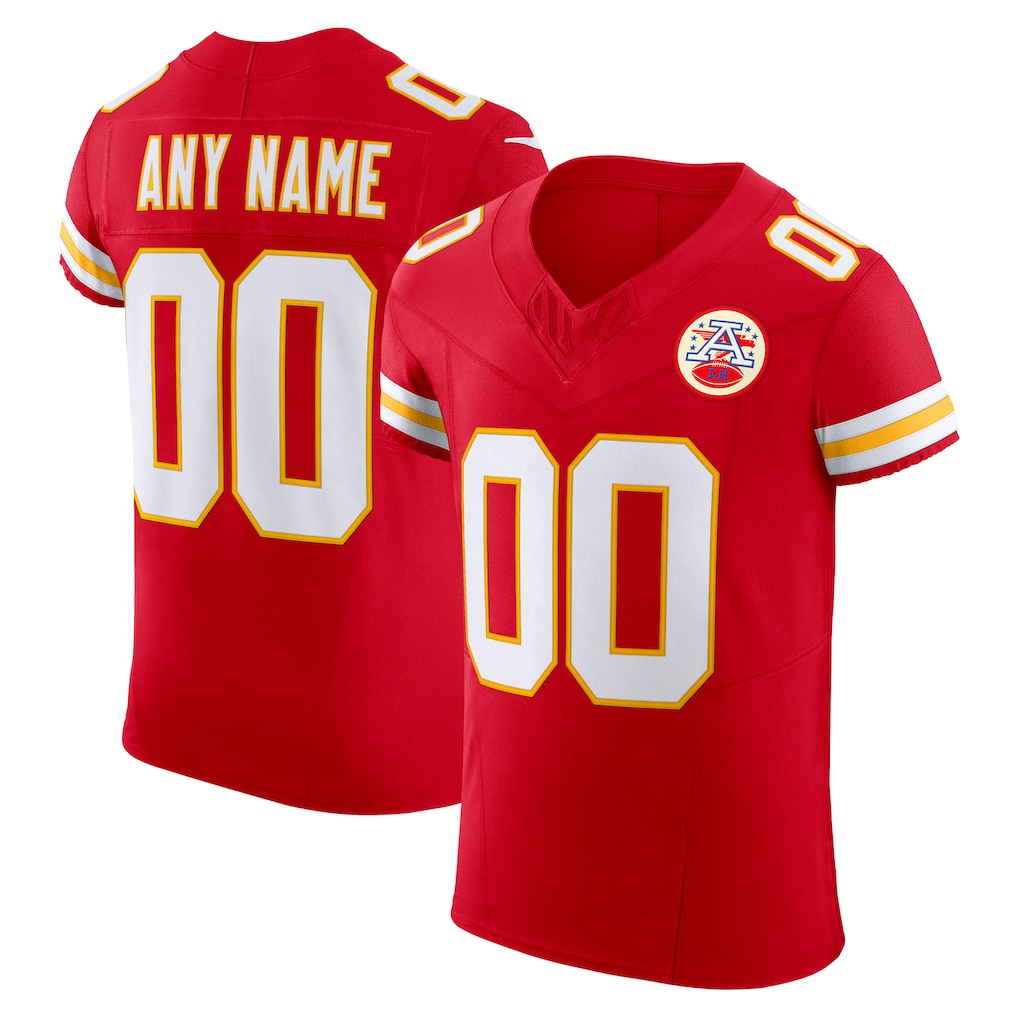 Kooe Custom KC.Chiefs Red Vapor F.U.S.E. Elite Stitched Jerseys
