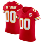 Kooe Custom KC.Chiefs Red Vapor F.U.S.E. Elite Stitched Jerseys