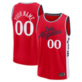 Kooe Custom L.Clippers Red Fast Break Stitched Jerseys- Statement Edition