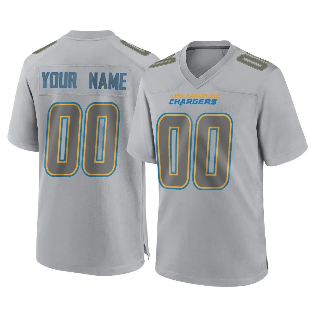 Kooe Custom LA.Chargers Gray Atmosphere Fashion Limited Game Any Name & Numbers Stitched Jerseys