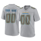 Kooe Custom LA.Chargers Gray Atmosphere Fashion Limited Game Any Name & Numbers Stitched Jerseys
