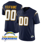 Kooe Custom LA.Chargers Navy Elite Limited Home Game Any Name & Numbers Stitched Jerseys