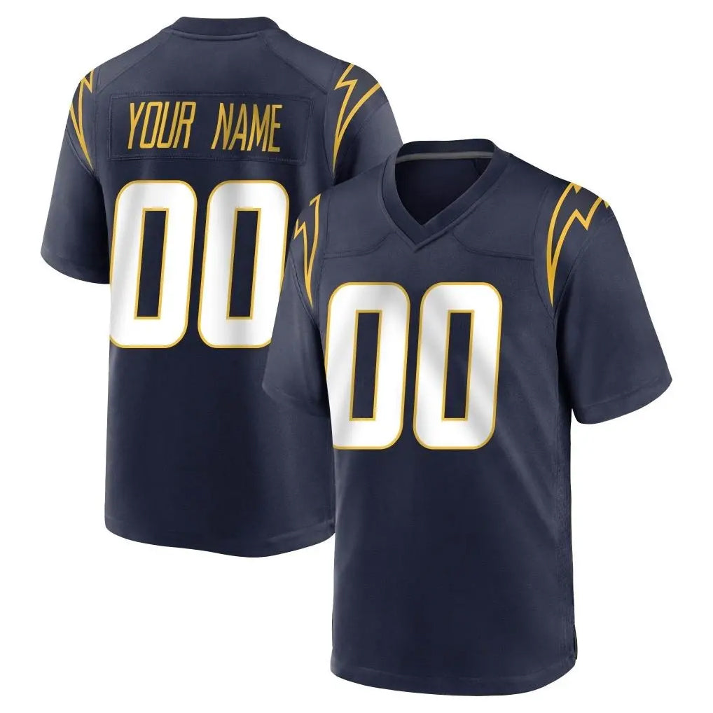 Kooe Custom LA.Chargers Navy Home Game Any Name & Numbers Stitched Jerseys