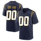 Kooe Custom LA.Chargers Navy Home Game Any Name & Numbers Stitched Jerseys