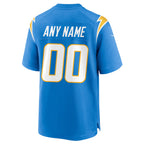 Kooe Custom LA.Chargers Powder Blue Home Game Stitched Jerseys