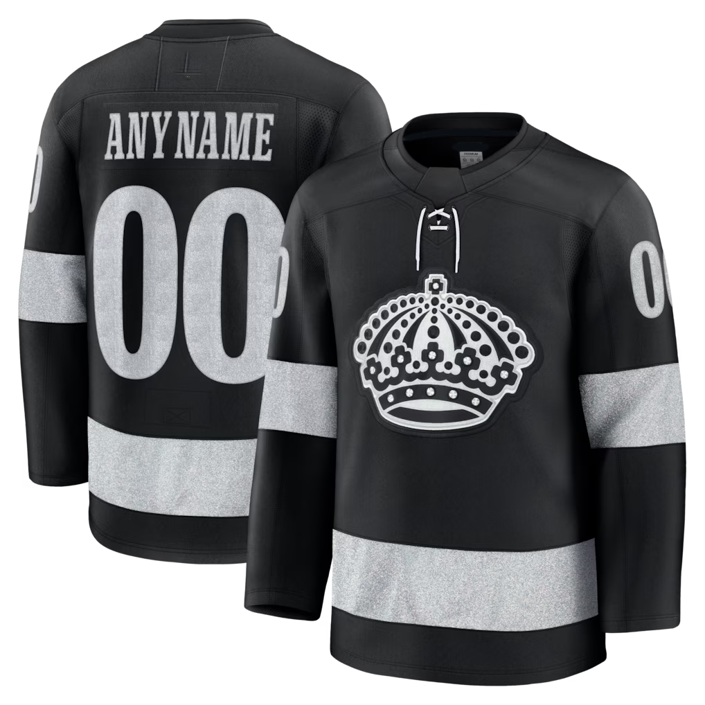 Kooe Custom LA.Kings Black Alternate Premium Jerseys