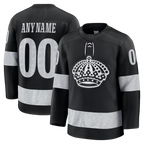 Kooe Custom LA.Kings Black Alternate Premium Jerseys