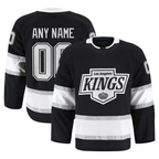 Kooe Custom LA.Kings Black Home Authentic Pro Jerseys