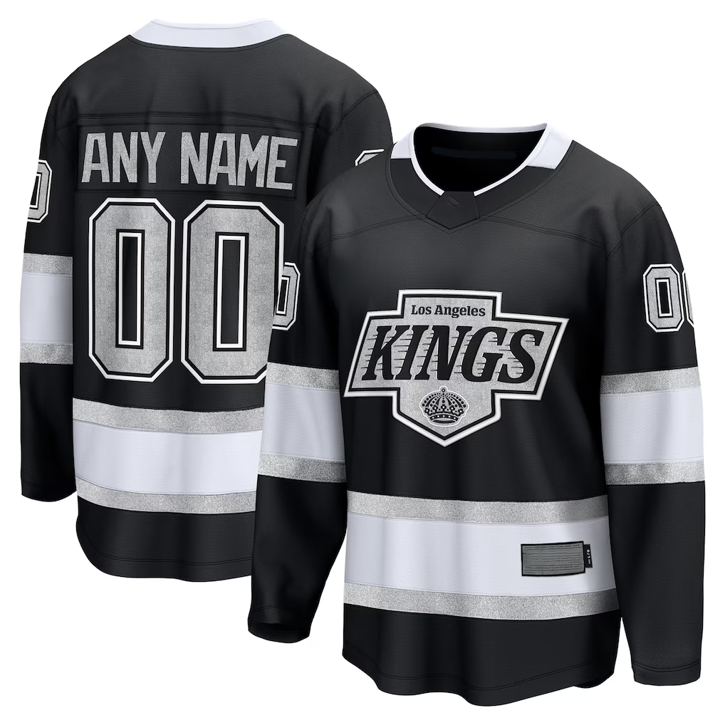 Kooe Custom LA.Kings Black Home Breakaway Jerseys