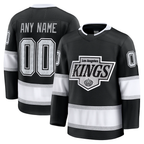 Kooe Custom LA.Kings Black Home Premium Jerseys