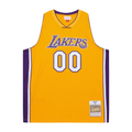 Kooe Custom LA.Lakers Mitchell & Ness x Playboi Carti Gold 1999-2000 Swingman Stitched Jerseys