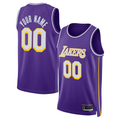 Kooe Custom LA.Lakers Purple Swingman Stitched Jerseys - Statement Edition