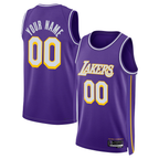 Kooe Custom LA.Lakers Purple Swingman Stitched Jerseys - Statement Edition