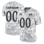 Kooe Custom LA.Rams Arctic Camo Salute To Service Limited Game Any Name & Numbers Stitched Jerseys