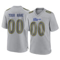 Kooe Custom LA.Rams Gray Atmosphere Fashion Home Game Any Name & Numbers Stitched Jerseys