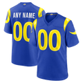 Kooe Custom LA.Rams Royal Game Stitched Jerseys