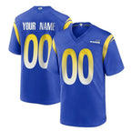 Kooe Custom LA.Rams Royal Home Game Any Name & Numbers Stitched Jerseys