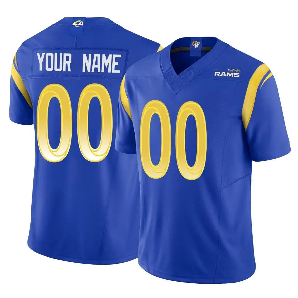 Kooe Custom LA.Rams Royal Limited Vapor F.U.S.E. Home Game Any Name & Numbers Stitched Jerseys