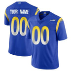 Kooe Custom LA.Rams Royal Limited Vapor Untouchable Home Game Any Name & Numbers Stitched Jerseys