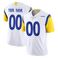 Kooe Custom LA.Rams White Limited Vapor Untouchable Home Game Any Name & Numbers Stitched Jerseys