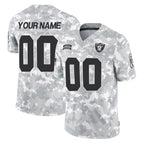 Kooe Custom LV.Raiders Arctic Camo Salute To Service Limited Game Any Name & Numbers Stitched Jerseys