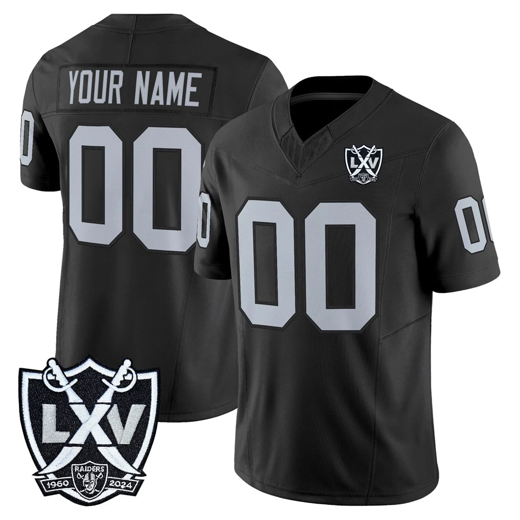 Kooe Custom LV.Raiders Black 2026 Vapor Limited Home Game Any Name & Numbers Stitched Jerseys