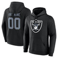 Kooe Custom LV.Raiders Black LOGO Pullover Hoodies Home Game Any Name & Numbers Stitched Jerseys