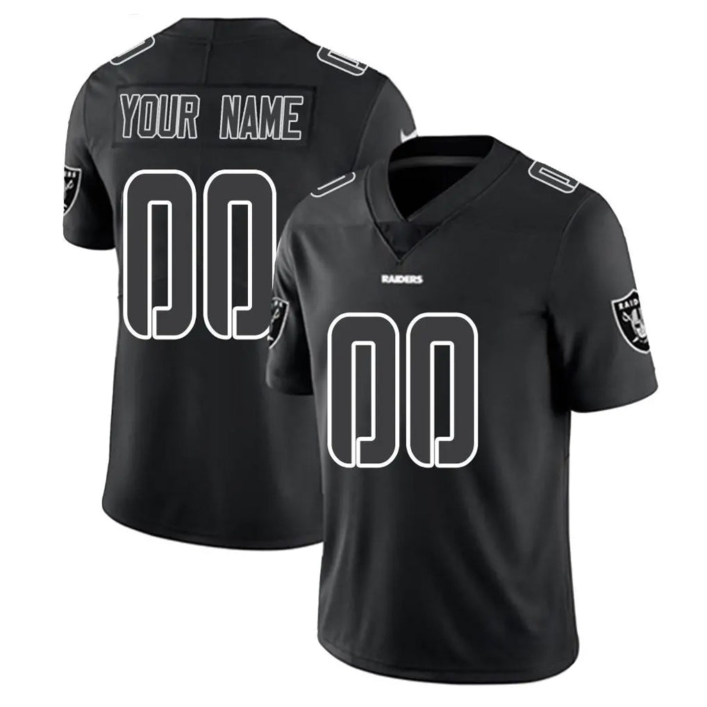 Kooe Custom LV.Raiders Black Limited Black Impact Home Game Any Name & Numbers Stitched Jerseys