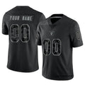 Kooe Custom LV.Raiders Black RFLCTV Limited Stitched Jerseys