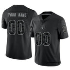 Kooe Custom LV.Raiders Black RFLCTV Limited Stitched Jerseys
