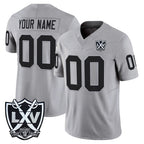 Kooe Custom LV.Raiders Gray 2026 Vapor Limited Home Game Any Name & Numbers Stitched Jerseys