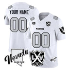 Kooe Custom LV.Raiders White 2026 Vapor Limited 65th Anniversary Home Game Any Name & Numbers Stitched Jerseys